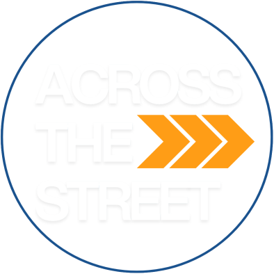 a white and black sign on a white and black sign